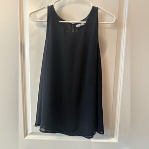 Black sleeveless blouse